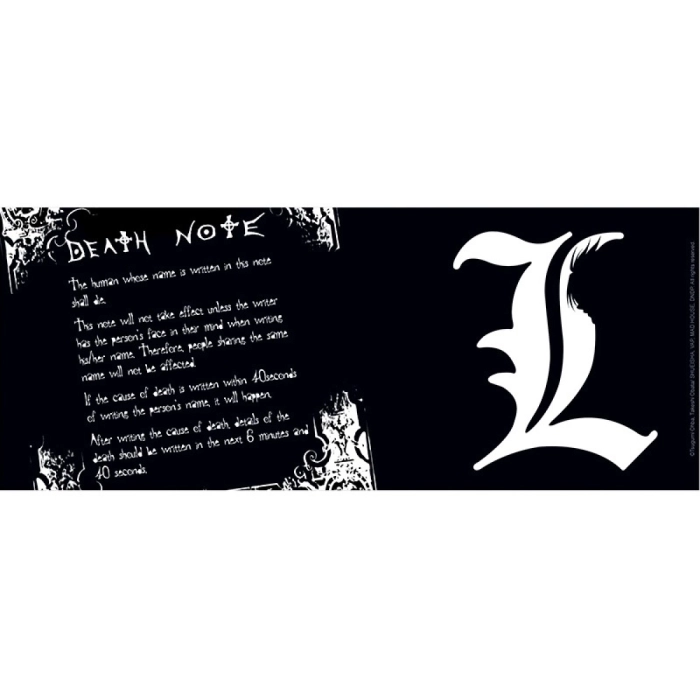 death note - tazza 320ml - l e regole