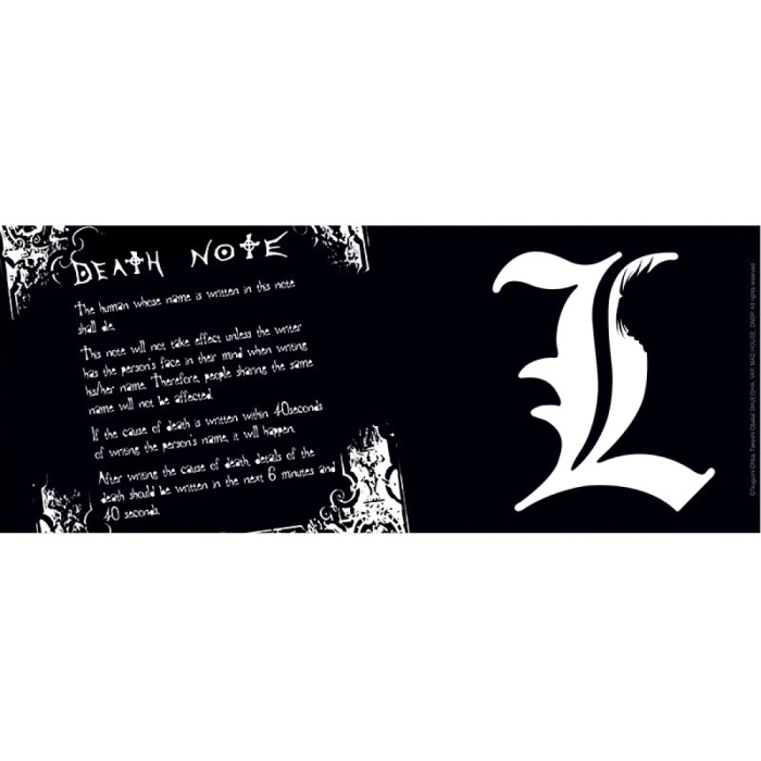 death note - tazza 320ml - l e regole: 4