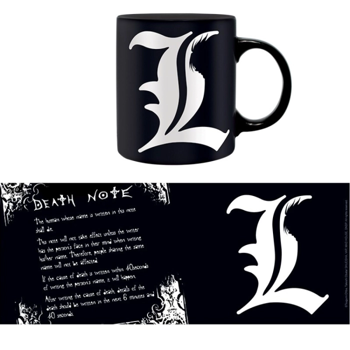 death note - tazza 320ml - l e regole