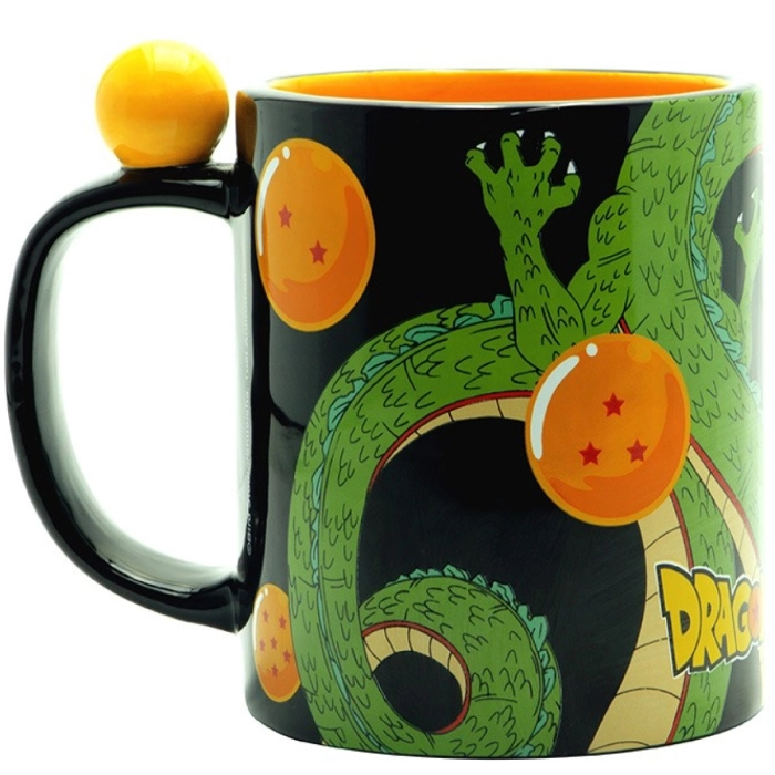 dragon ball super - tazza con manico 3d 460ml - shenron e sfere del drago