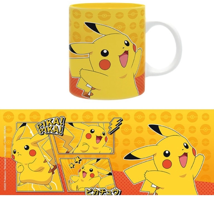 pokemon - tazza 320ml - pikachu fumetto