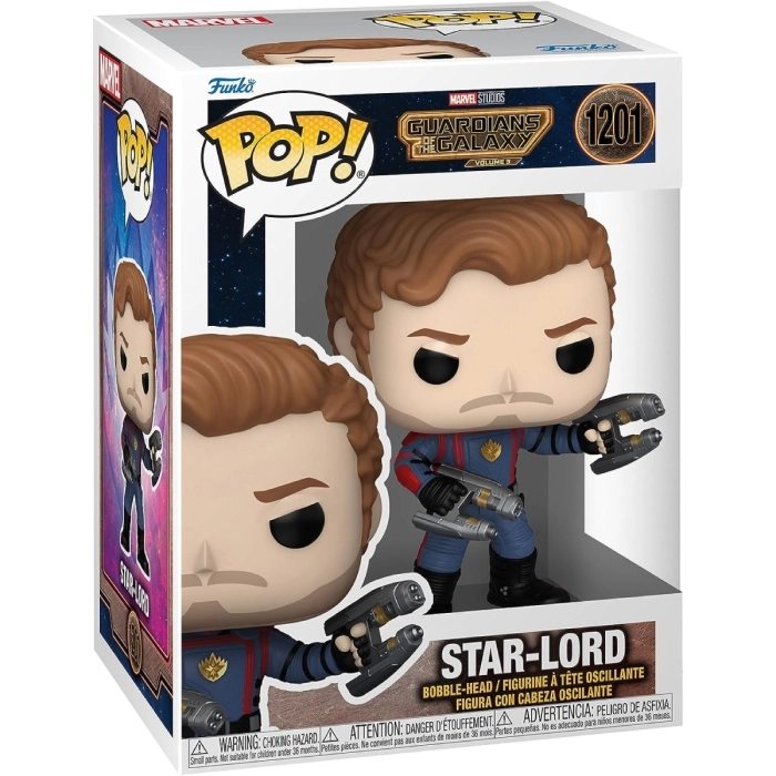 marvel: guardians of the galaxy vol. 3 - star-lord 9cm - funko pop 1201