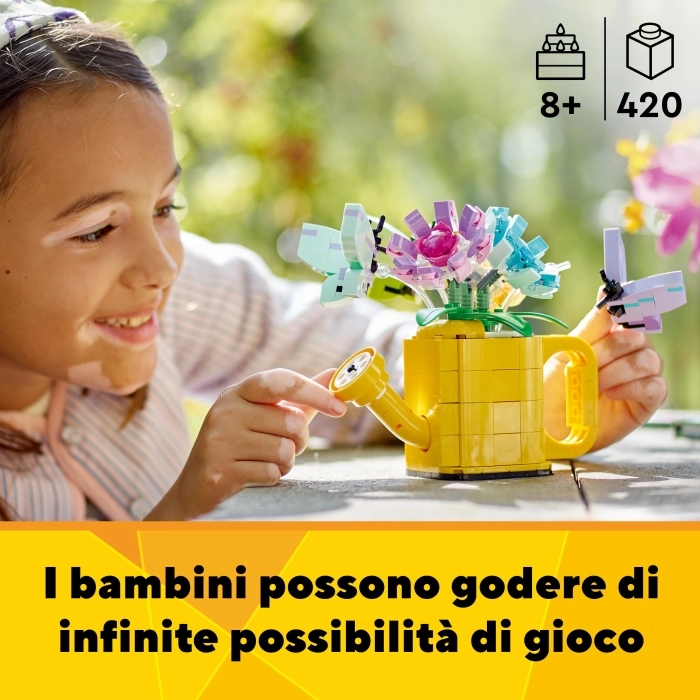 31149 - innaffiatoio con fiori