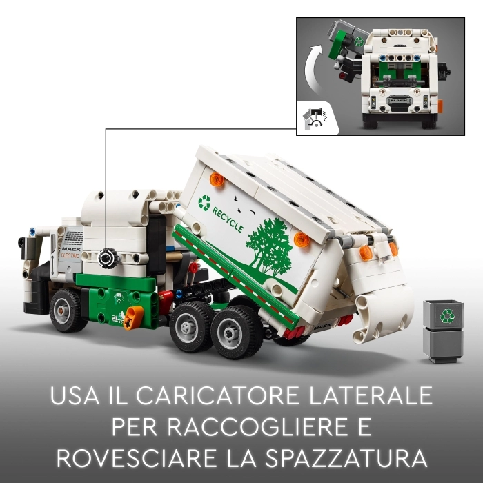 42167 - camion della spazzatura mack lr electric