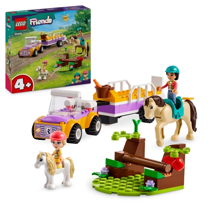 42634 - rimorchio con cavallo e pony