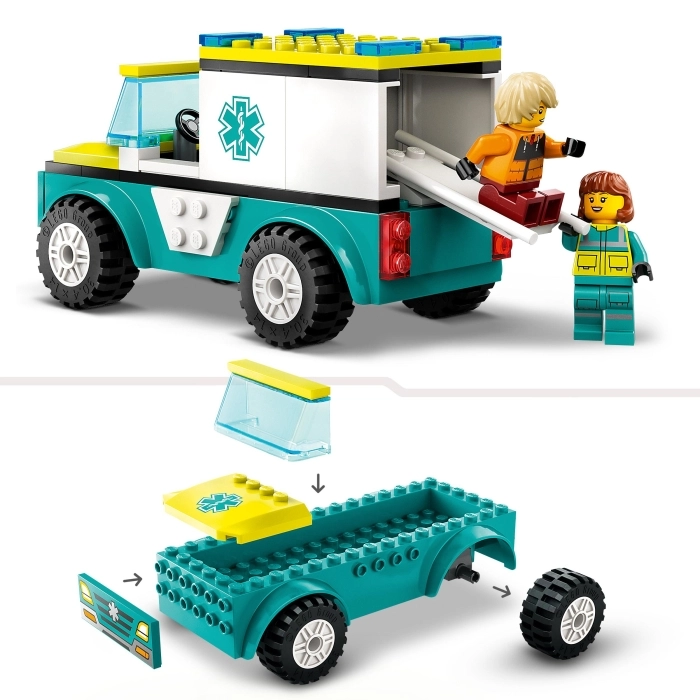60403 - ambulanza di emergenza e snowboarder: 4