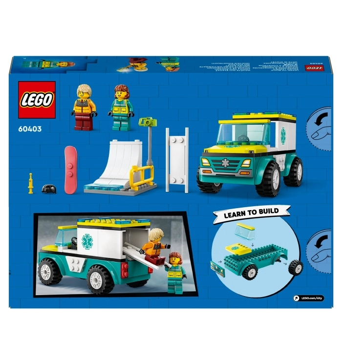 60403 - ambulanza di emergenza e snowboarder: 5