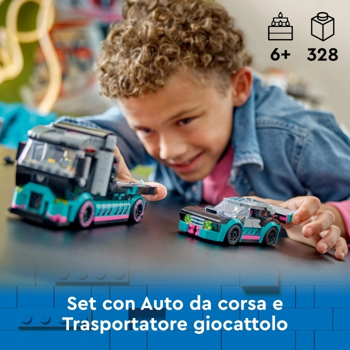 60406 - auto da corsa e trasportatore