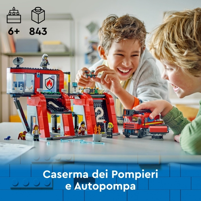 60414 - caserma dei pompieri e autopompa