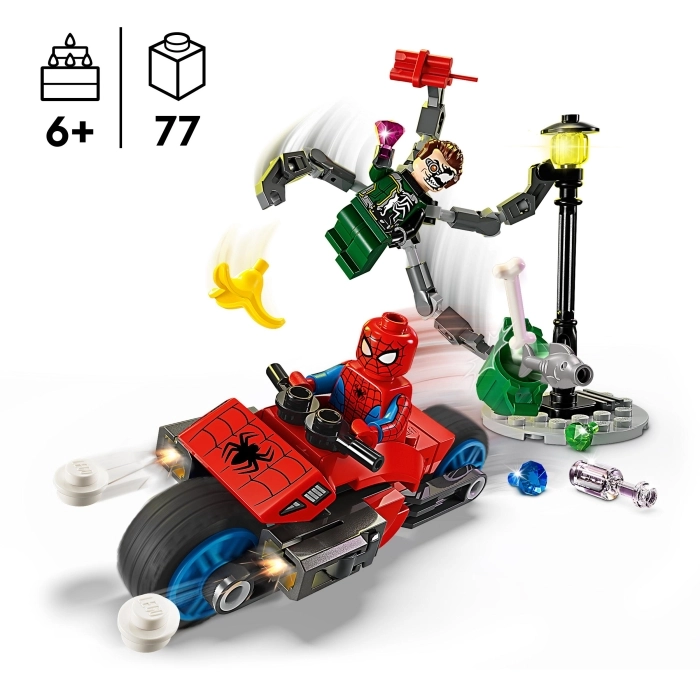 76275 - inseguimento sulla moto: spider-man vs. doc ock