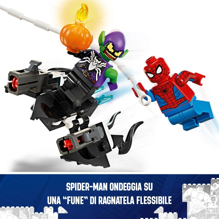 76279 - auto da corsa di spider-man e venom goblin