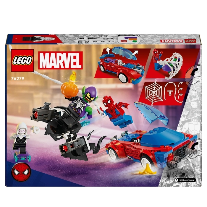 76279 - auto da corsa di spider-man e venom goblin