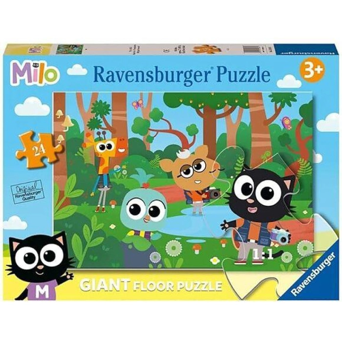 esplorando con milo - puzzle da pavimento 24 pezzi