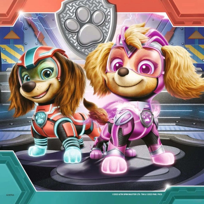 paw patrol: power - puzzle 3x49 pezzi