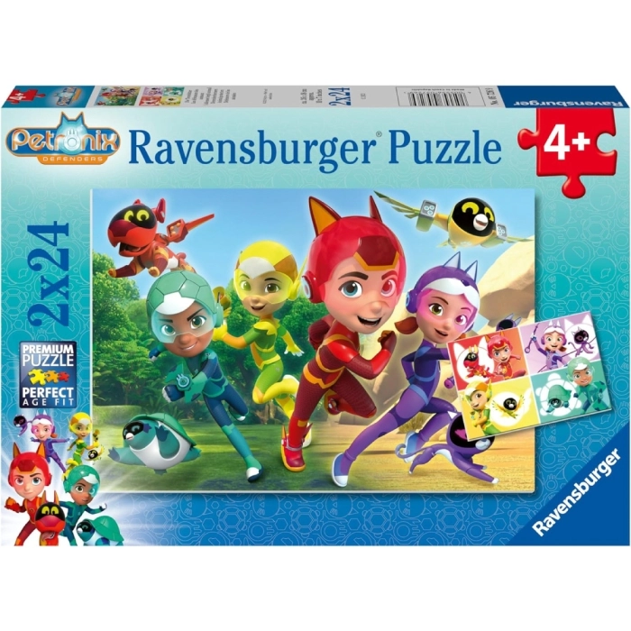 petronix: i difensori degli animali - puzzle 2x24 pezzi