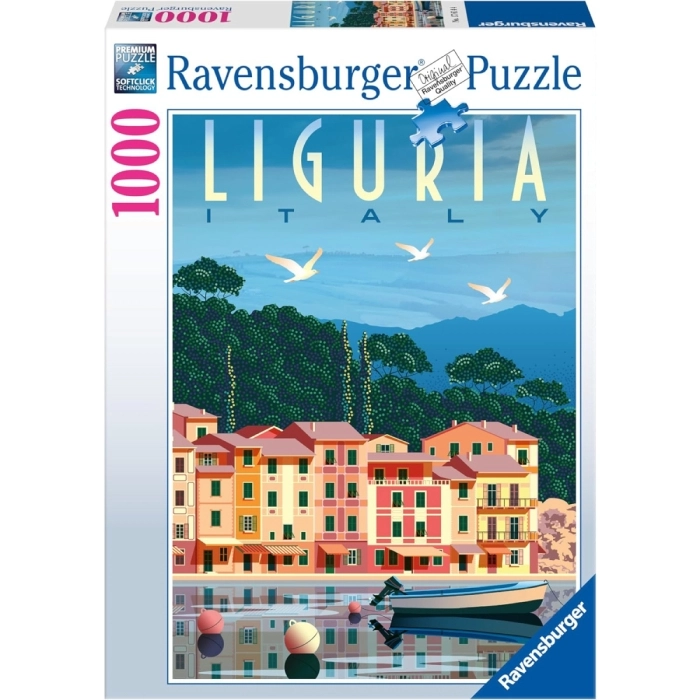 cartolina dalla liguria - puzzle 1000 pezzi