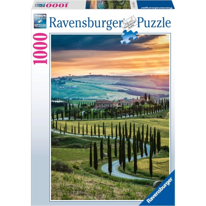 val d'orcia, toscana - puzzle 1000 pezzi