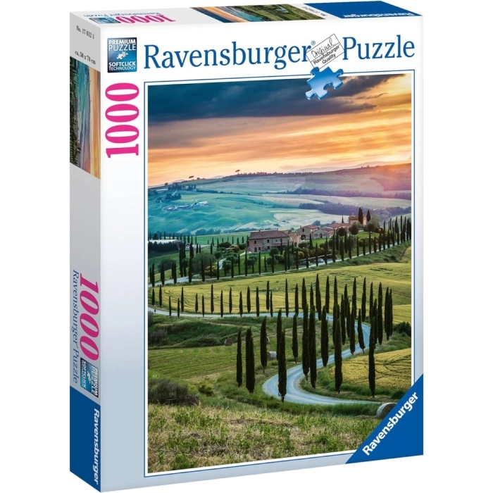 val d'orcia, toscana - puzzle 1000 pezzi