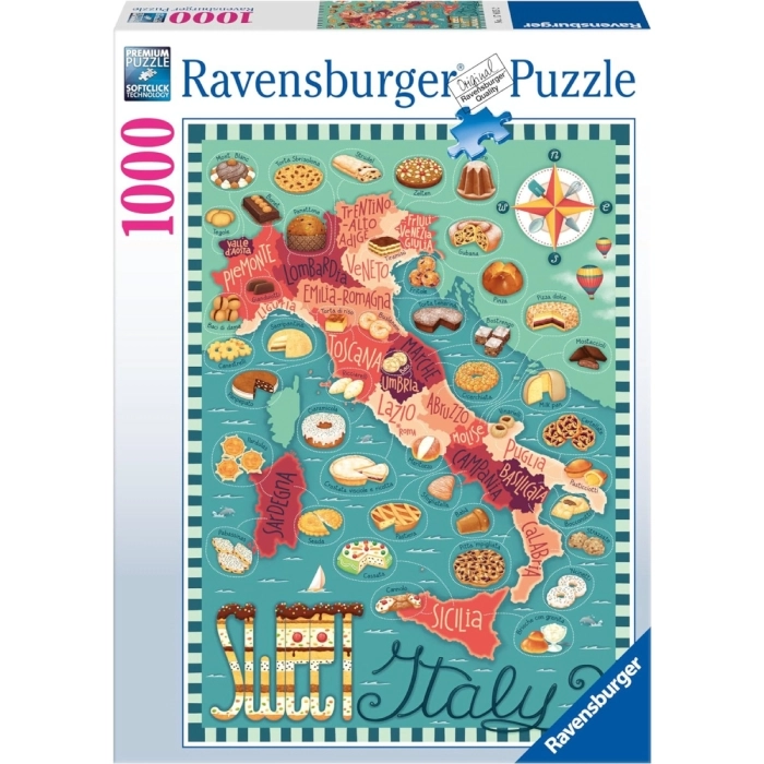 tour del dolce in italia - puzzle 1000 pezzi