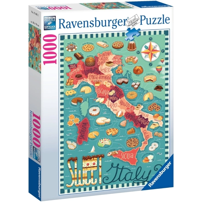 tour del dolce in italia - puzzle 1000 pezzi