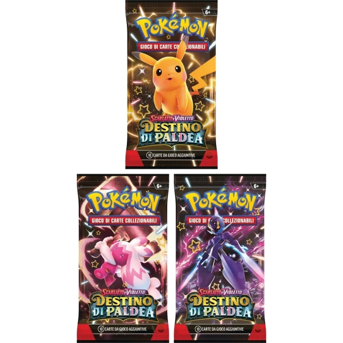 pokemon gcc - scarlatto e violetto destino di paldea - maschiff - collezione con adesivo (ita)