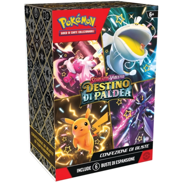 pokemon scarlatto e violetto destino di paldea - box 6 bustine (ita)
