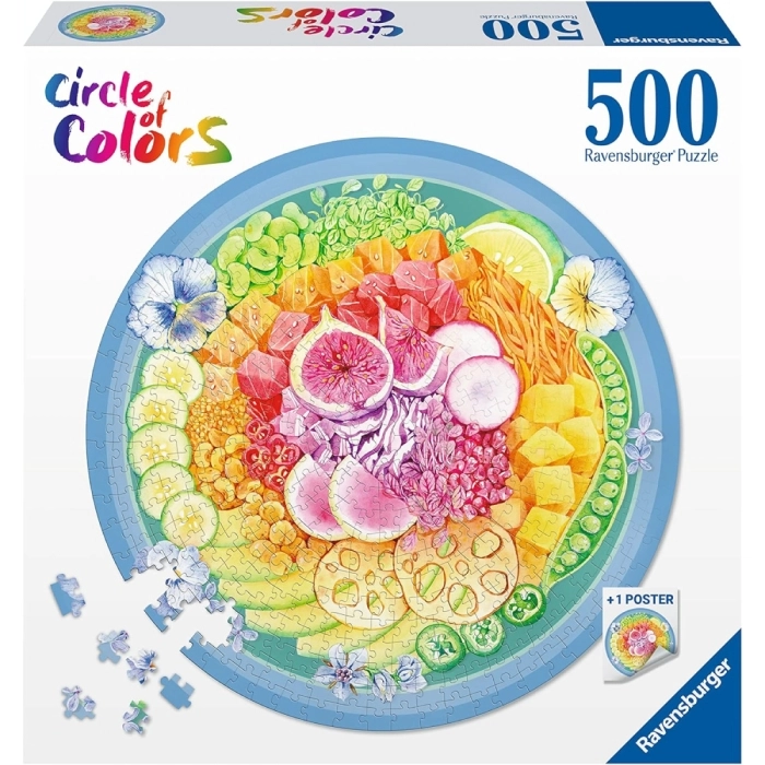 circle of colors round - puzzle 500 pezzi