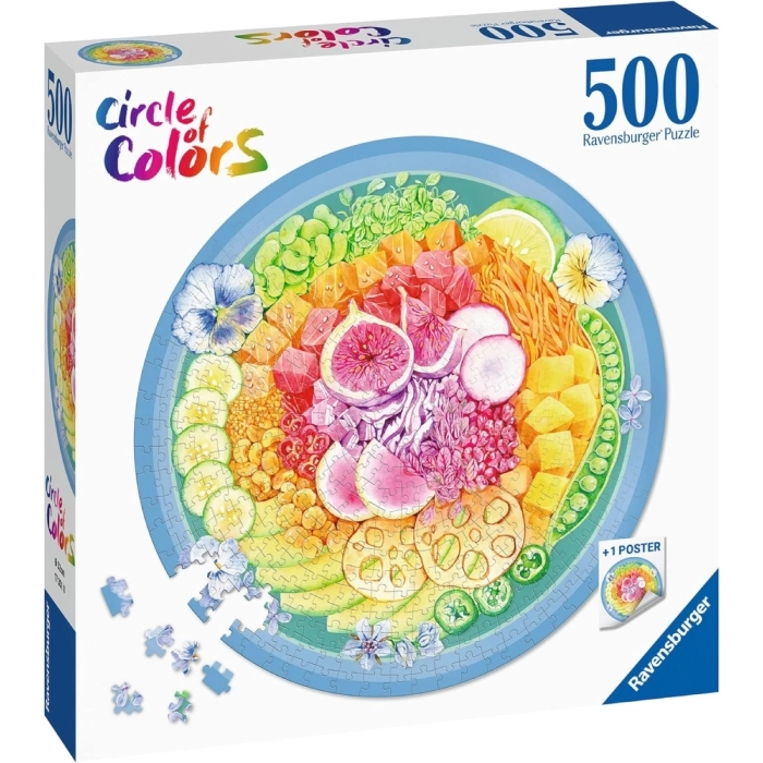 circle of colors round - puzzle 500 pezzi