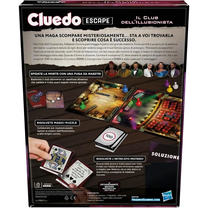 cluedo escape - club dell'illusionista