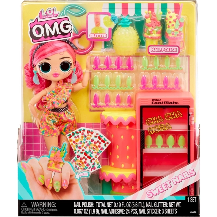 lol surprise omg - sweet nails - pinky pops fruit