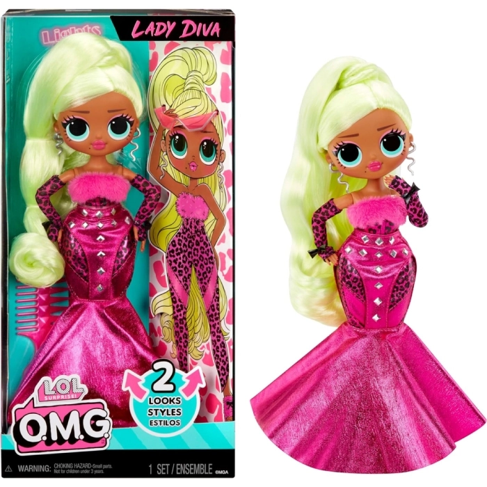 lol surprise omg - lady diva - fashion doll 25cm