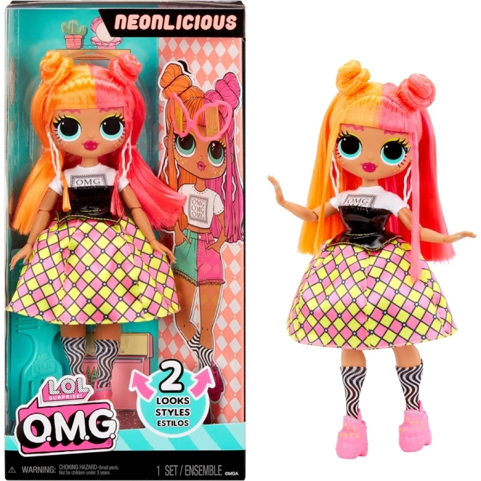 lol surprise omg - neonlicious - fashion doll 25cm