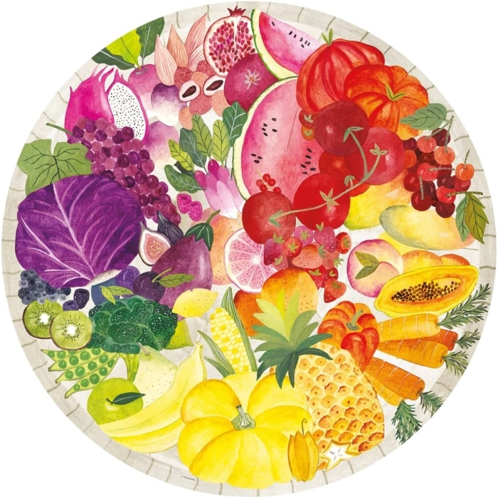 frutta e verdura round - puzzle 500 pezzi
