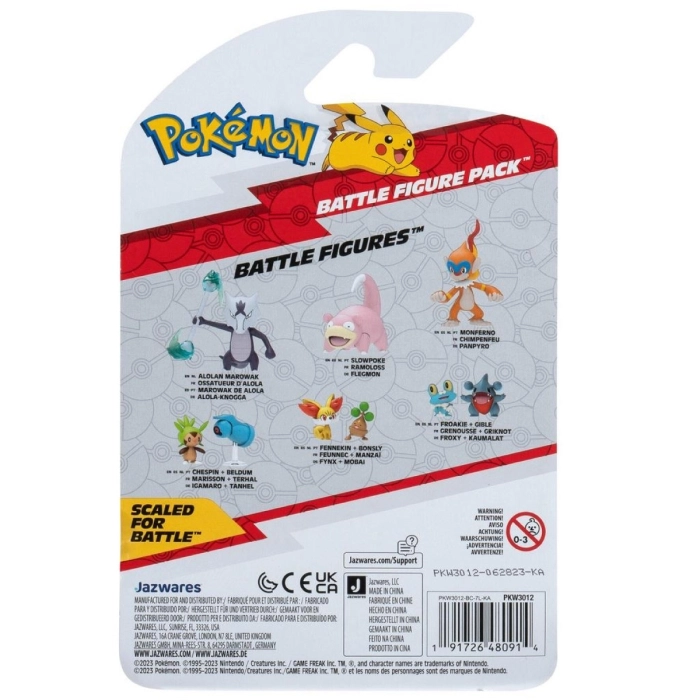 pokemon - battle figure pack - fennekin & bonsly