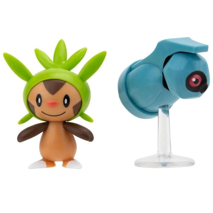 pokemon - battle figure pack - chespin & belldum