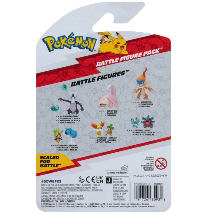 pokemon - battle figure pack - chespin & belldum