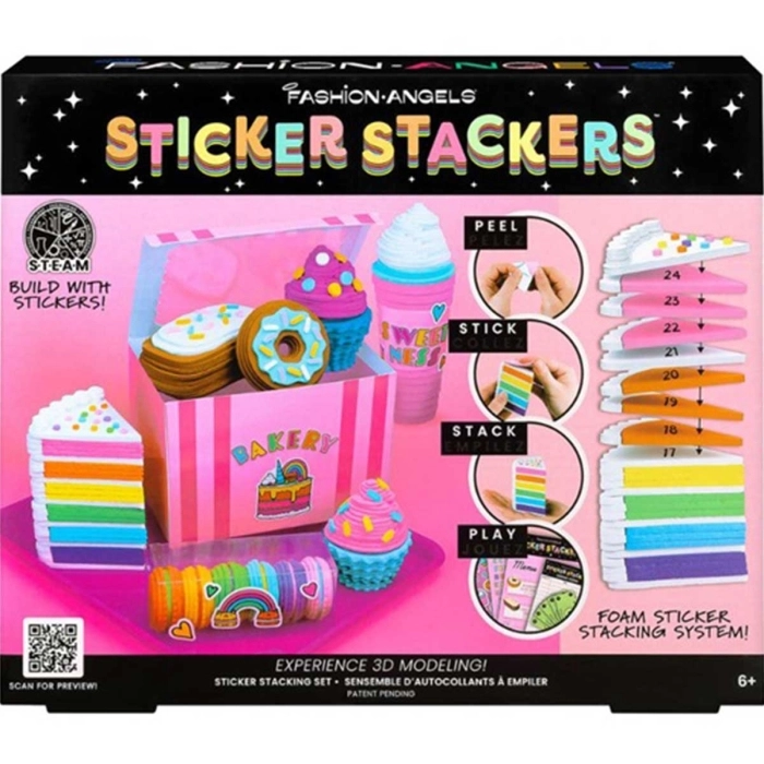 fashion angels - sticker stackers set pasticceria