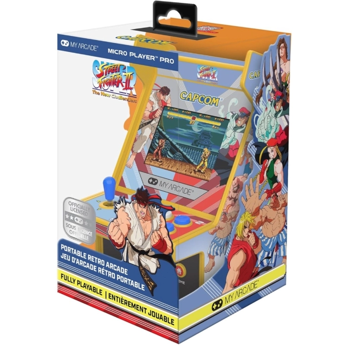 micro player pro - street fighter ii (2 giochi in 1) 17cm