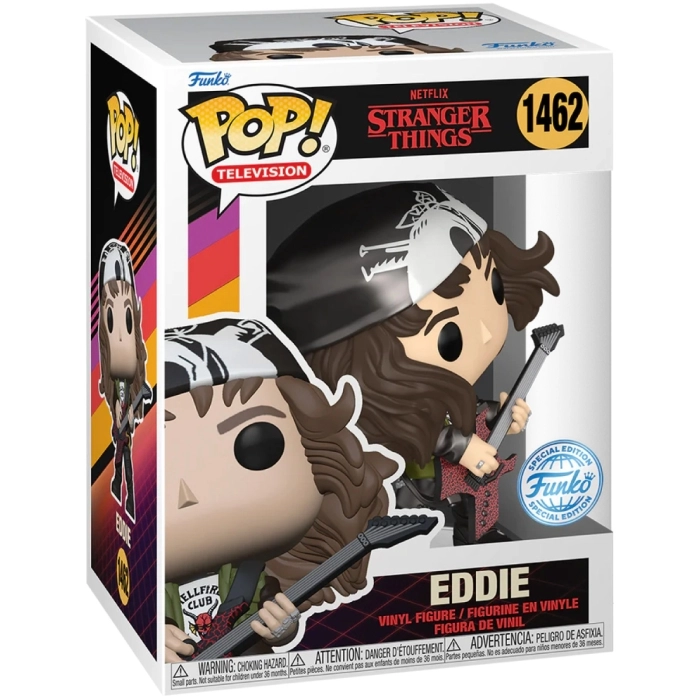 stranger things - eddie with guitar 9cm - funko pop 1462