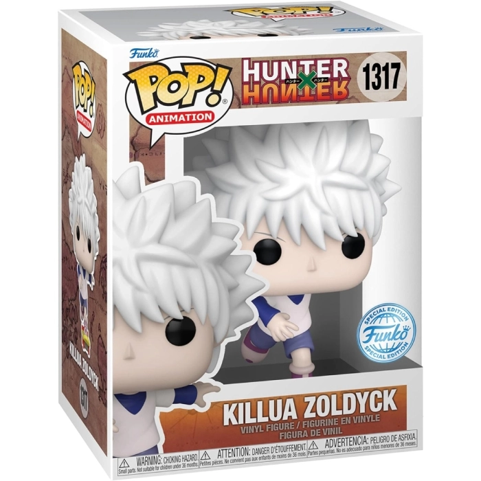 hunter x hunter - killua with skateboard 9cm - funko pop 1317