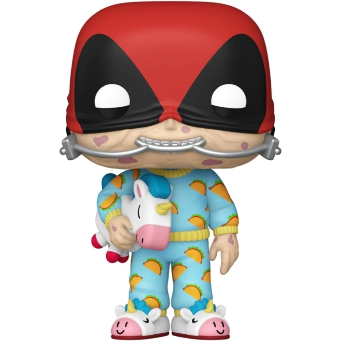 deadpool - deadpool sleepover 9cm - funko pop 1344