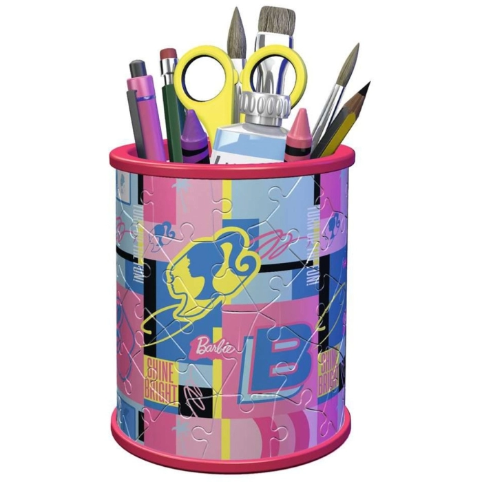 portapenne barbie - puzzle 3d