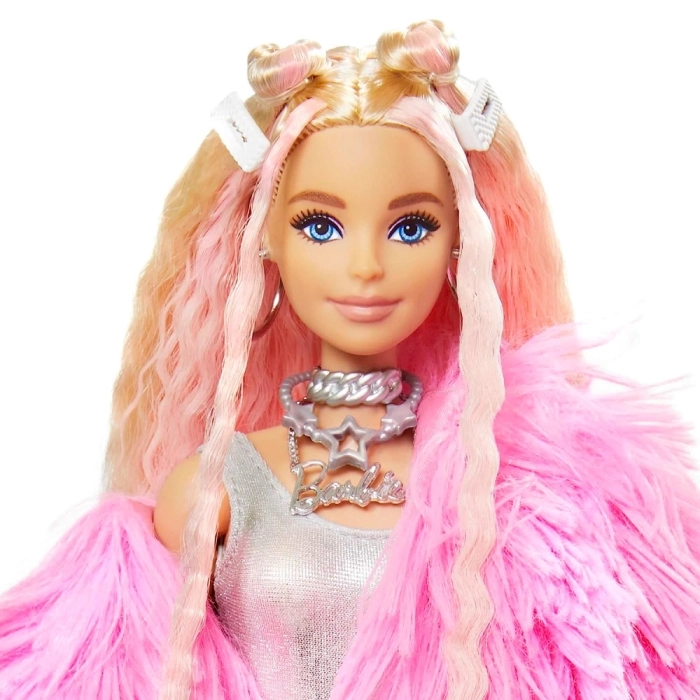 barbie extra - barbie bionda con pelliccia