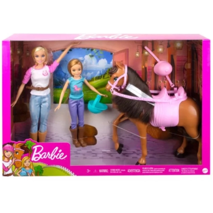 barbie e stacey a cavallo - playset