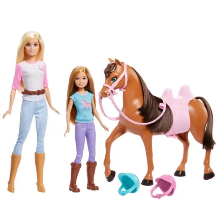 barbie e stacey a cavallo - playset