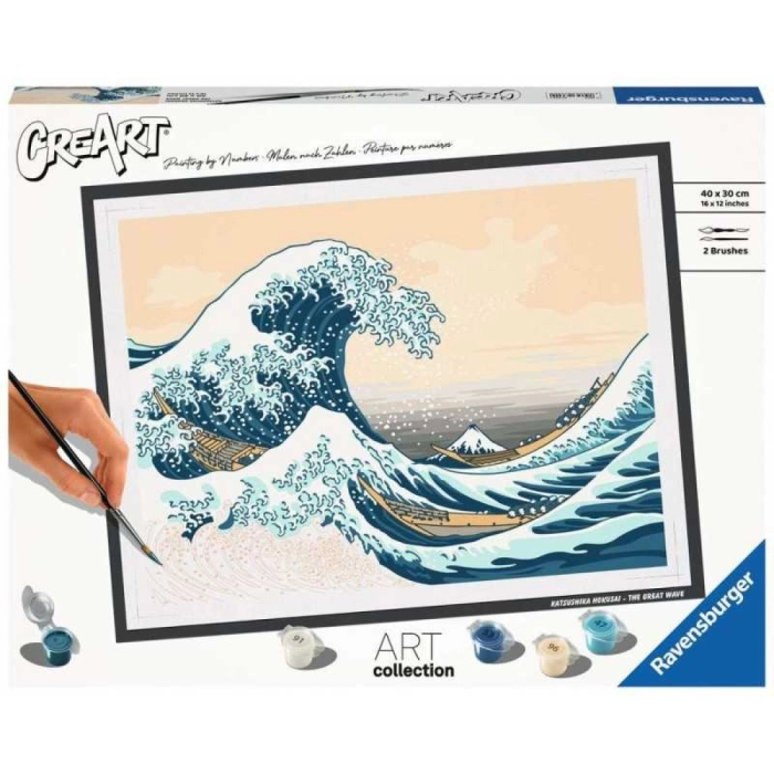 creart - hokusai: la grande onda di kanagawa