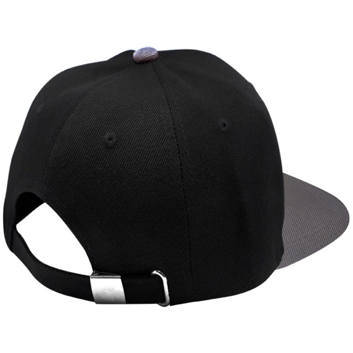 one piece - snapback cap - black & grey - skull