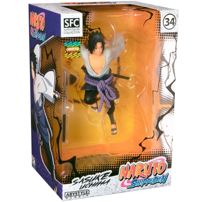 naruto shippuden - sasuke - statua 14cm: 6