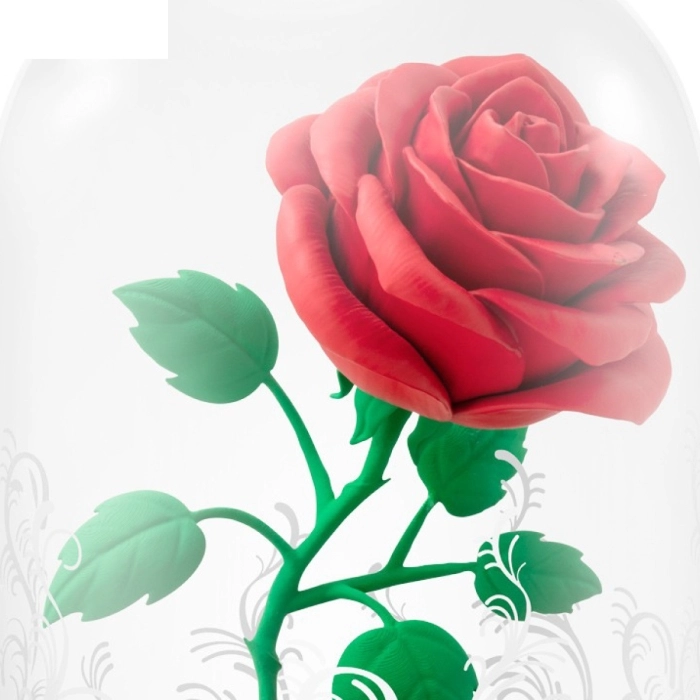 disney: la bella e la bestia - la rosa incantata - statua 12cm: 5