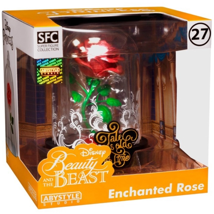 disney: la bella e la bestia - la rosa incantata - statua 12cm: 6